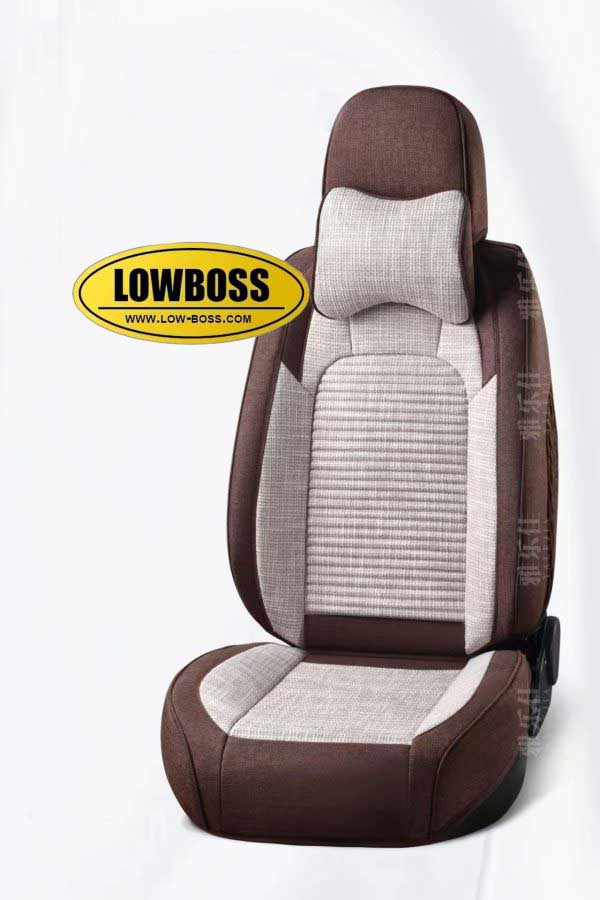 Half leather half fabric seat cover best for all seasons 1 Lowboss-Storm-Premium-Seat-Covers