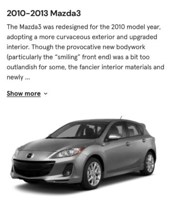 2010-2013 Mazda 3