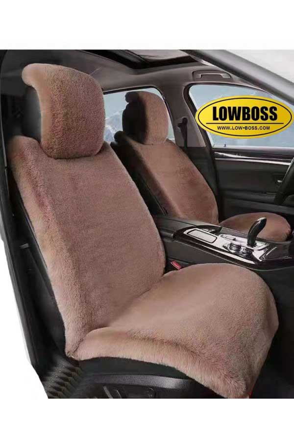 Half leather half fabric seat cover best for all seasons 1 Lowboss-Dark-Mocha-Premium-Seat-Covers