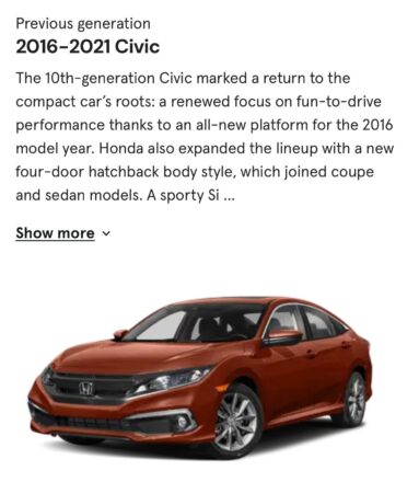 Honda Civic-2016-2021
